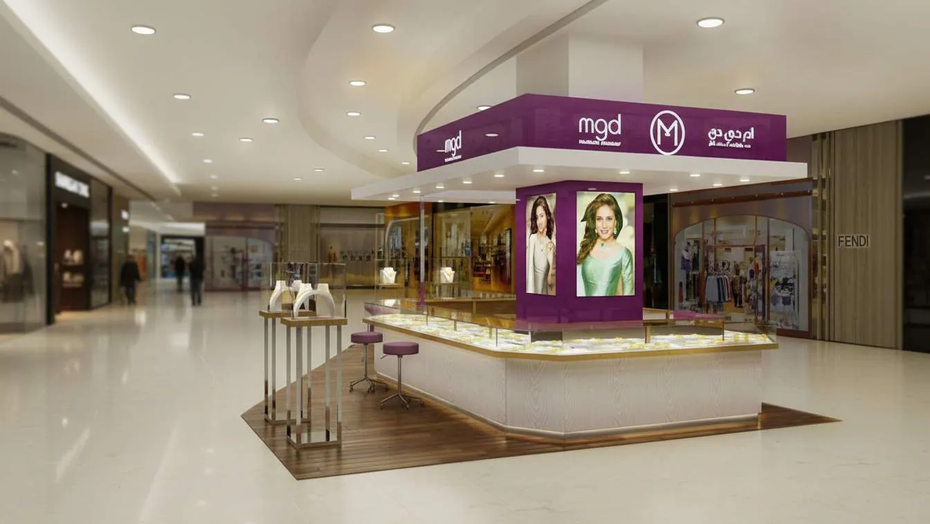 Visualisation of Malabar Gold kiosk