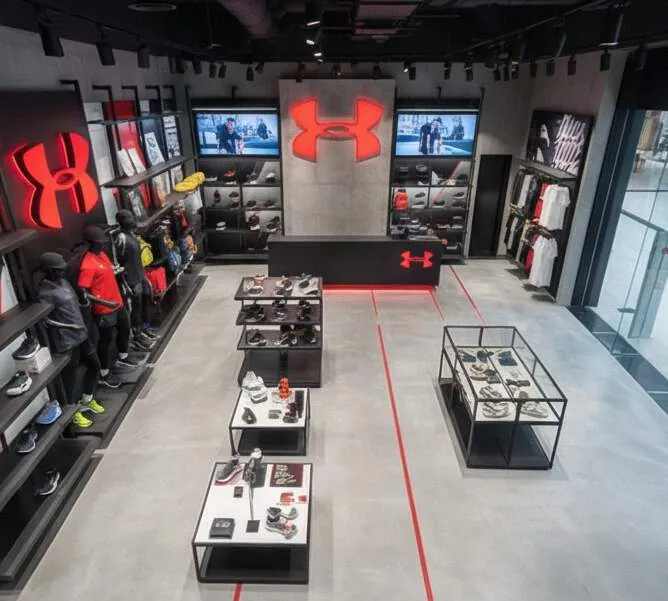 Visualisation of Under Armour showroom, view 2