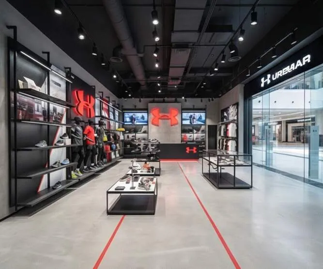 Visualisation of Under Armour showroom, view 4