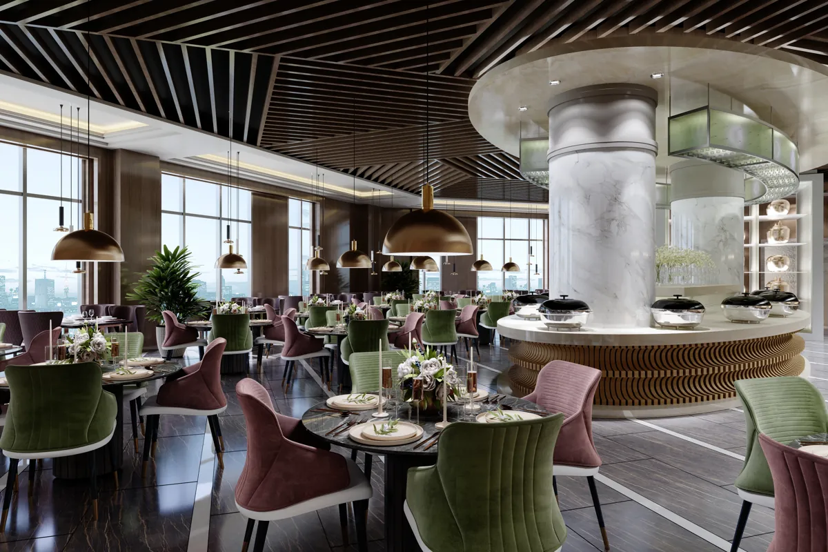 Restaurant and café fit-out interior, illustrative photograph